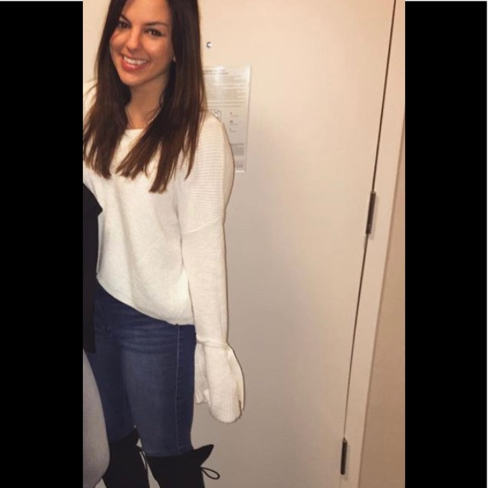 Bell sleeve sweater